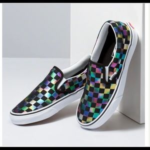 VANS Iridescent Check Classic Slip-On Shoes
